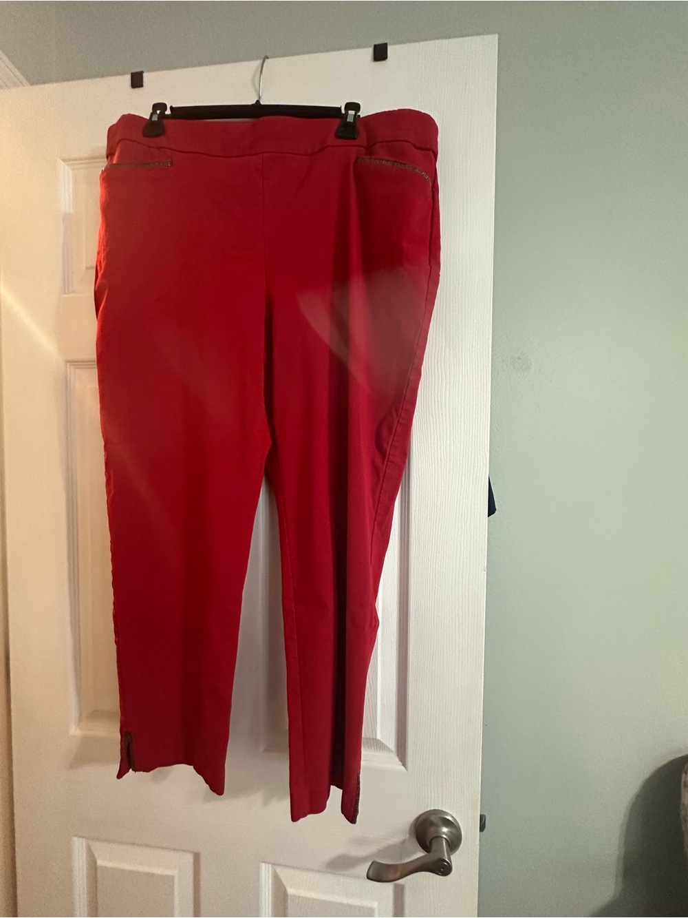 Red Stretch Pull-On Pants Chicos size 2.5